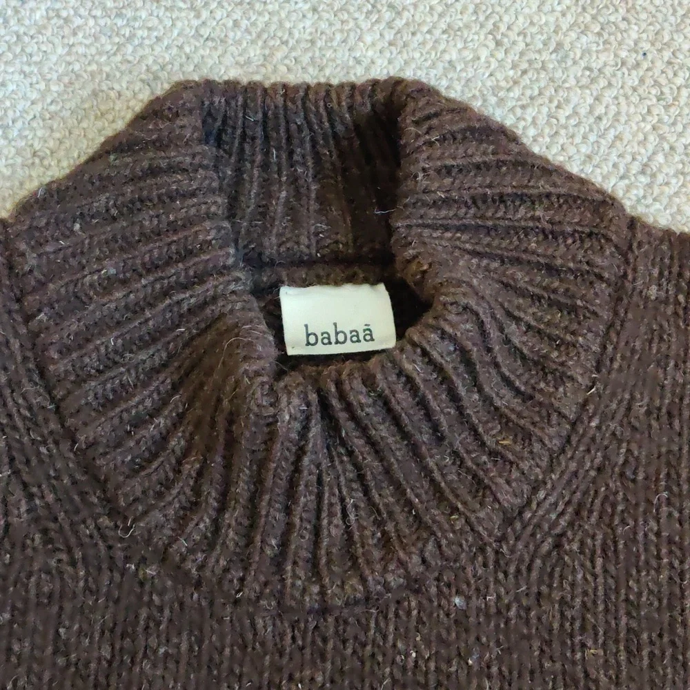 Babaa Jumper no 15 in color Earth, wool - Picture 9 of 12
